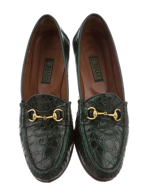 alligator gucci loafers|Gucci Horsebit Accent Alligator Loafers .